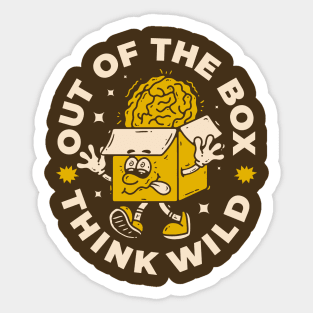 Out of the box - think wild Sticker